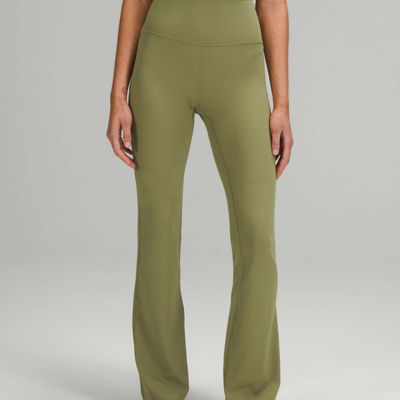 lululemon athletica Pants - Lululemon Bronze Green Flare legging